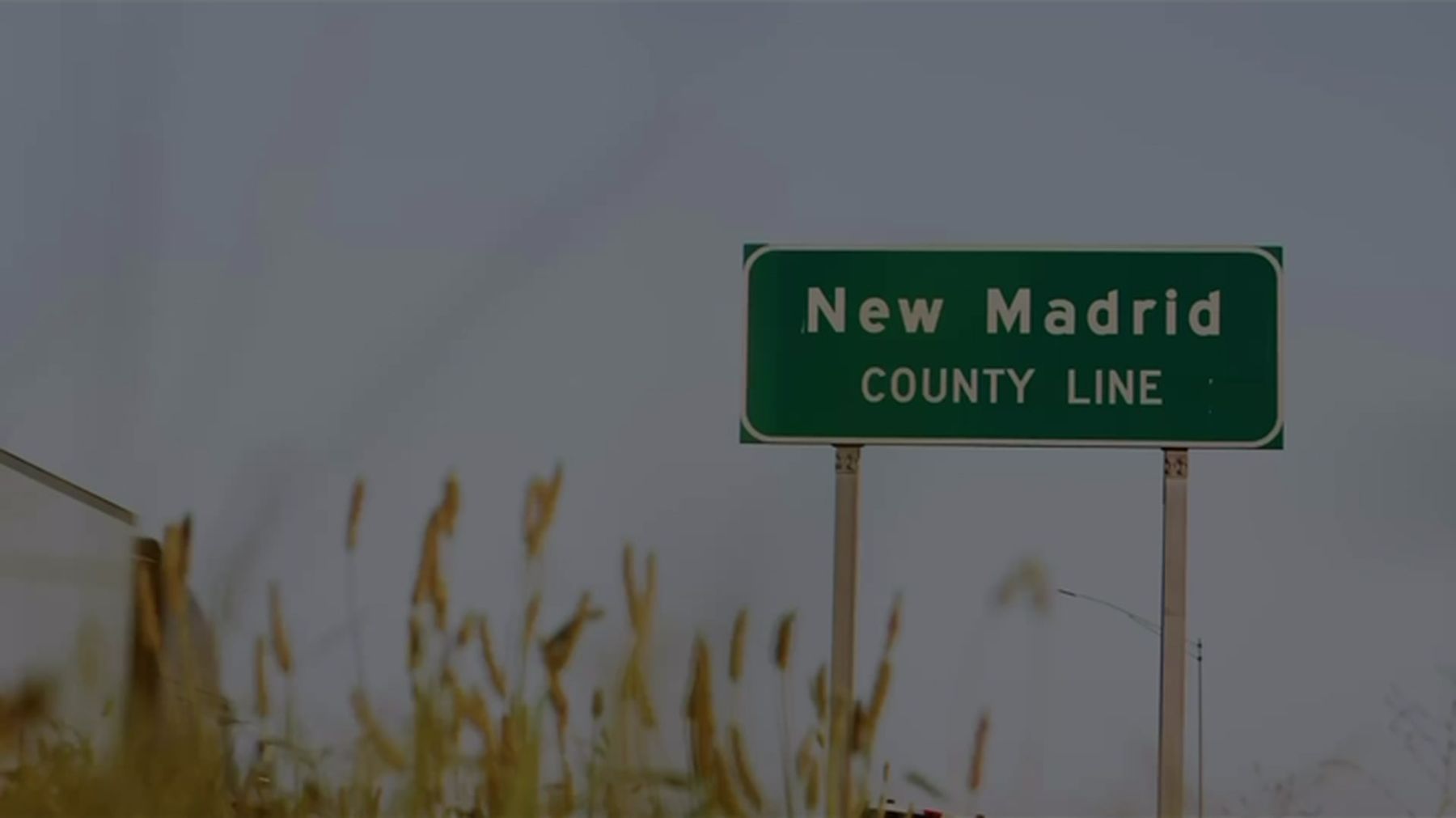 The New Madrid County line sign